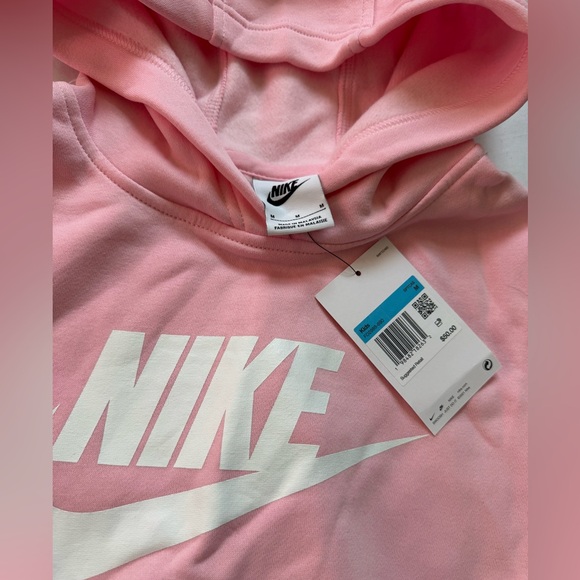 NIKE Girls Hoodie & Jogger 2 Piece Set Pink Size Medium Loose Fit - Picture 7 of 7